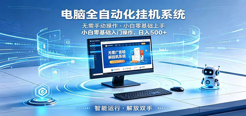智能广告挂机无需值守,小白上手轻松实现每日增收-马哥的资源库