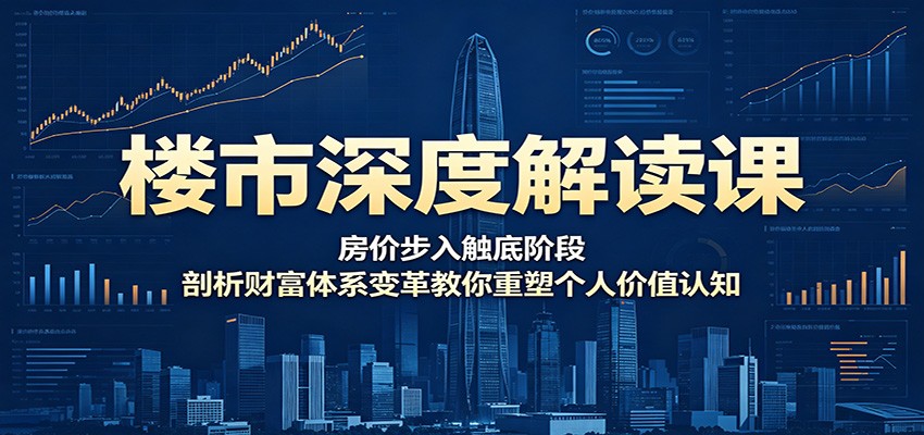 楼市深度解读课：房价步入触底阶段，剖析财富体系变革教你重塑个人价值认知-马哥的资源库