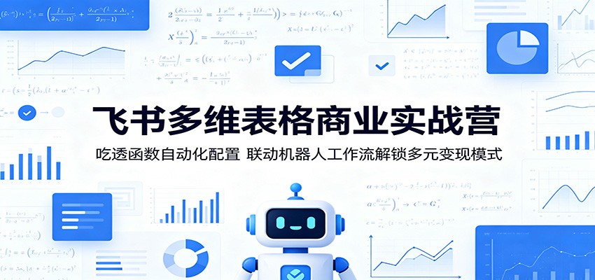 飞书多维表格商业实战营：吃透函数自动化配置，联动机器人工作流解锁多元变现模式-马哥的资源库