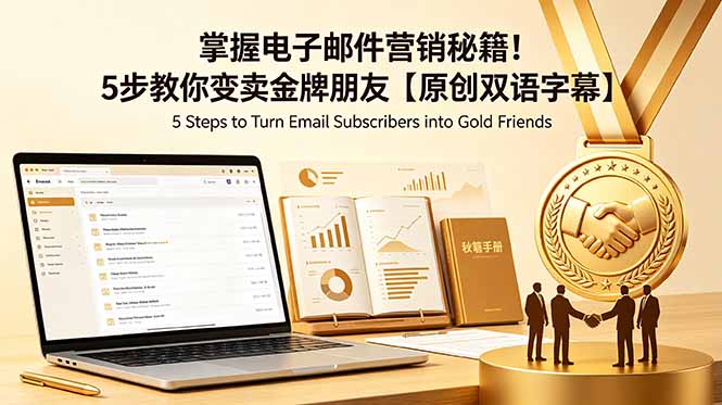 掌握电子邮件营销秘籍！5步教你变卖金牌朋友【原创双语字幕】-马哥的资源库