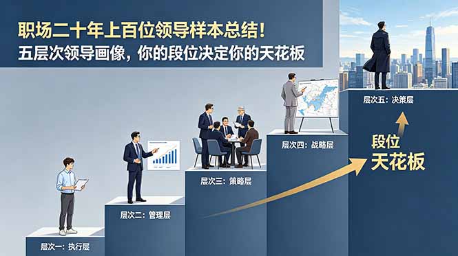 付费文章：职场二十年上百位领导样本总结！五层次领导画像，你的段位决定你的天花板-马哥的资源库