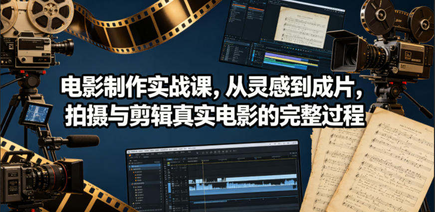电影制作实战课,从灵感到成片,拍摄与剪辑真实电影的完整过程【原创双语字幕】-马哥的资源库