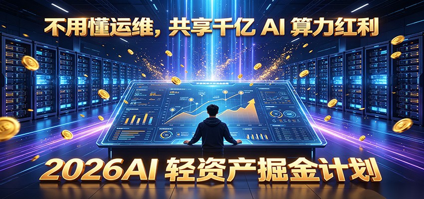 不用懂运维，共享千亿 AI 算力红利，2026AI 轻资产掘金计划-马哥的资源库