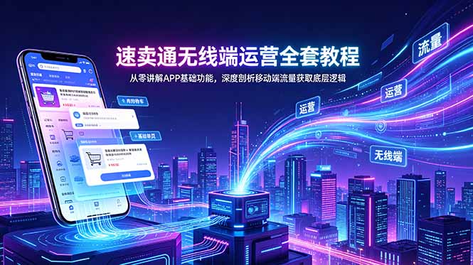 速卖通无线端运营全套教程，从零讲解APP基础功能，深度剖析移动端流量获取底层逻辑-马哥的资源库