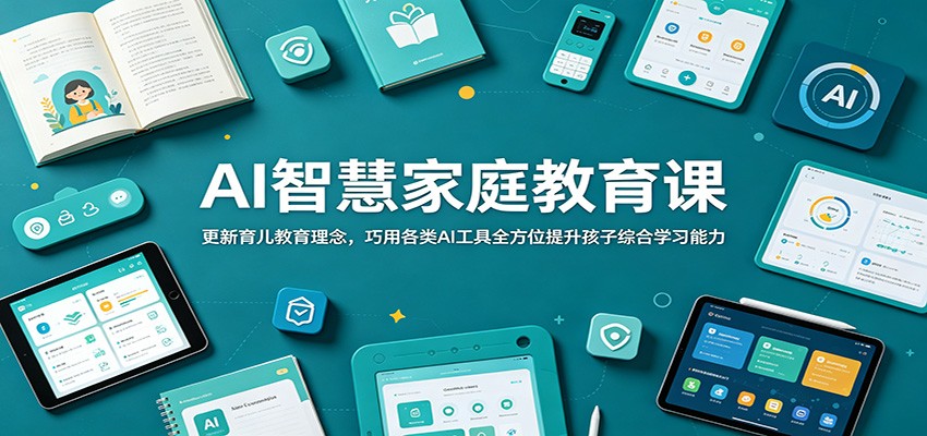 AI智慧家庭教育课:更新育儿教育理念,巧用各类AI工具全方位提升孩子综合学习能力-马哥的资源库