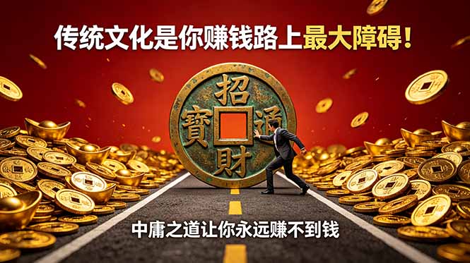 付费文章：传统文化是你赚钱路上最大障碍！中庸之道让你永远赚不到钱-马哥的资源库