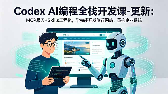 Codex AI编程全栈开发课-更新：MCP服务+Skills工程化，学完能开发旅行网站、重构企业系统-马哥的资源库