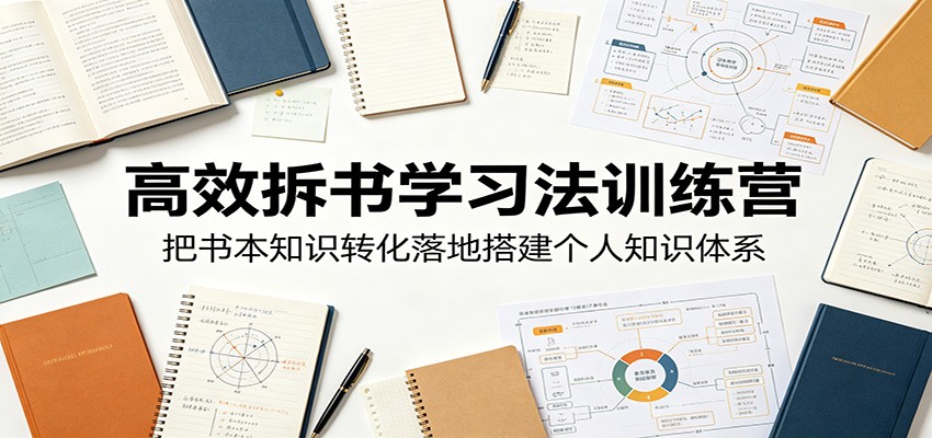 高效拆书学习法训练营，把书本知识转化落地搭建个人知识体系-马哥的资源库