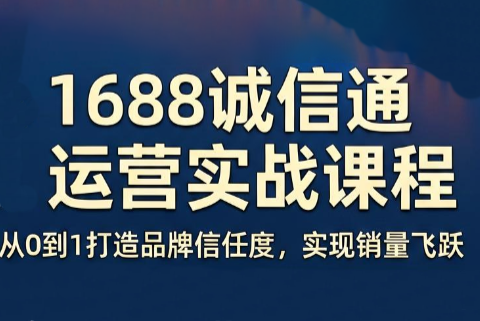 看山老师·阿里巴巴1688诚信通运营课程-马哥的资源库
