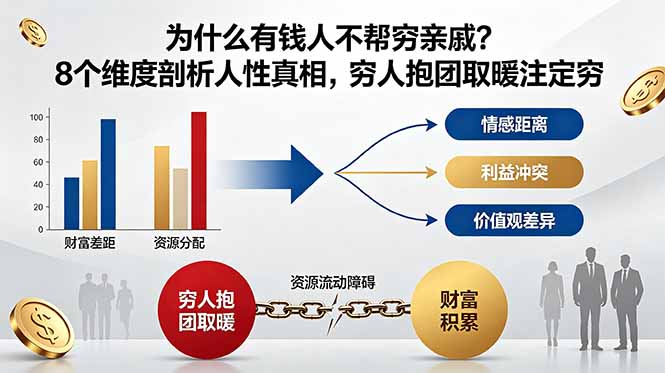 付费文章：为什么有钱人不帮穷亲戚？8个维度剖析人性真相，穷人抱团取暖注定穷-马哥的资源库
