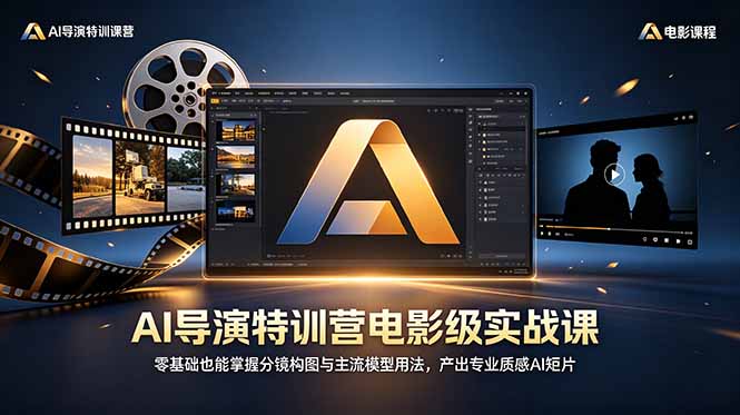 AI导演特训营电影级实战课，零基础也能掌握分镜构图与主流模型用法，产出专业质感AI短片-马哥的资源库