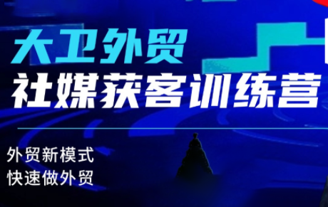 大卫老师·外贸社媒获客独家训练营(更新6月)-马哥的资源库