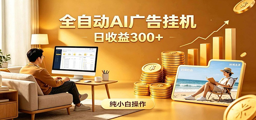 AI风口项目，全程解放双手，后台自动运行赚取收益，每天稳定收益300+-马哥的资源库