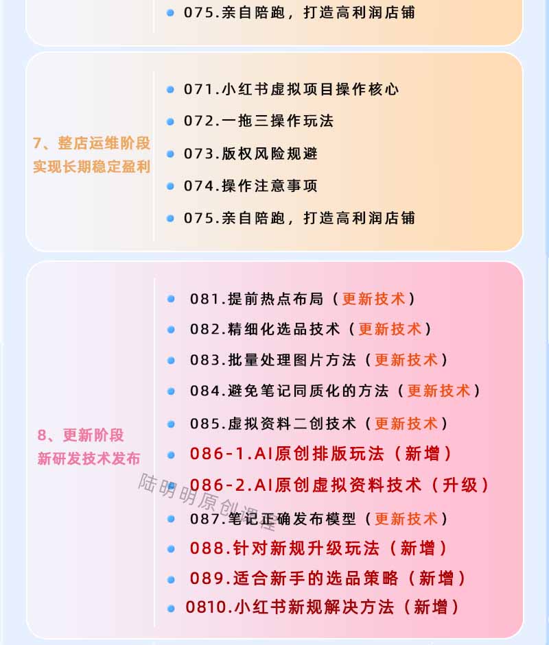 图片[4]-小红书虚拟项目特训班9.0，全面拥抱AI，批量产出原创PPT货源，单品/单店纯利润几万到几十W-马哥的资源库