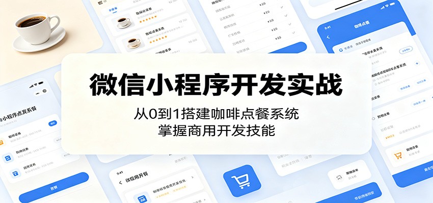 微信小程序开发实战：从0到1搭建咖啡点餐系统，掌握商用开发技能-马哥的资源库