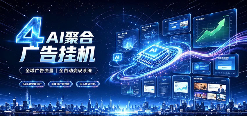 全域广告流量聚合,AI无人挂机稳赚佣金,打造长期稳定被动收入副业-马哥的资源库