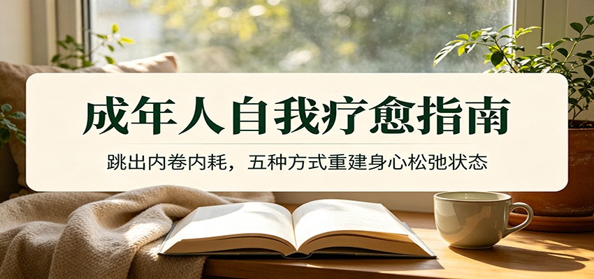 成年人自我疗愈指南：跳出内卷内耗，五种方式重建身心松弛状态-马哥的资源库