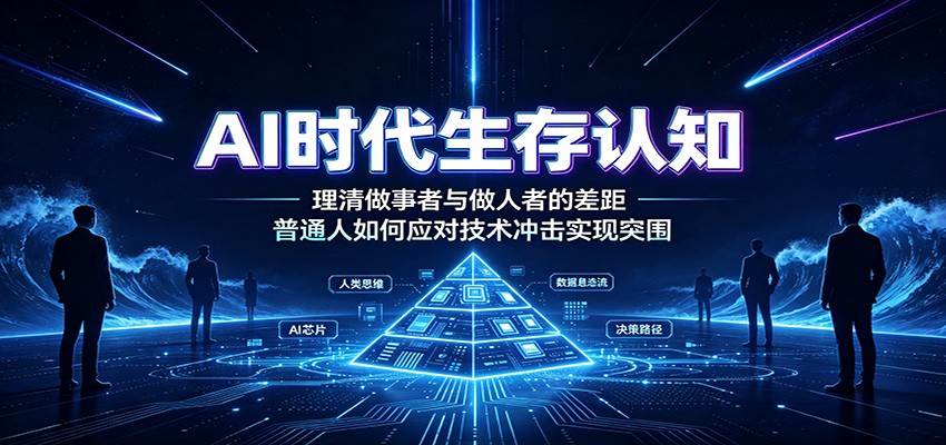 AI时代生存认知：理清做事者与做人者的差距，普通人如何应对技术冲击实现突围-马哥的资源库