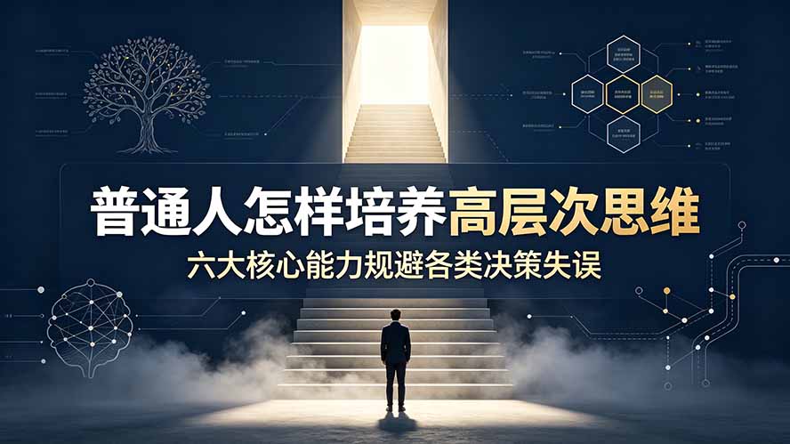 付费文章:普通人怎样培养高层次思维,六大核心能力规避各类决策失误-马哥的资源库