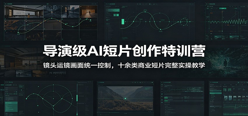 导演级AI短片创作特训营:镜头运镜画面统一控制,十余类商业短片完整实操教学(更新)-马哥的资源库