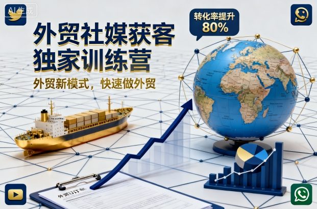外贸社媒获客独家训练营，外贸新模式，快速做外贸(更新26年07月27日)-马哥的资源库