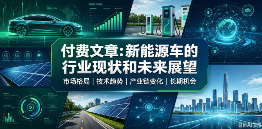 付费文章:新能原车的行业现状和未来展望-马哥的资源库